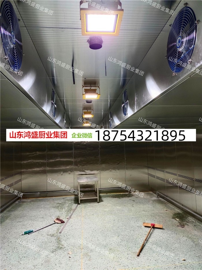大型醒发房，大型醒发室安装现场，全自动不锈钢聚氨酯醒发房，大型馒头包子醒发箱